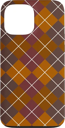 Vista 23 de iPhone 16 lindo tartán marrón cuadros para niñas escocesas y otoño otoño caso