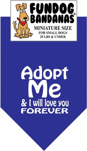 Vista 7 de Adopt Me & I Will Love You Forever - Bandana para perros pequeños de menos de 20 libras, rosa intenso