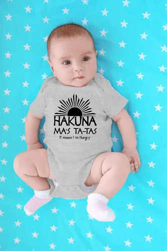 Vista 4 de Mameluco Cbtwear Hakuna Ma's Ta-Tas, divertido, bonito, de una pieza, novedad para bebé