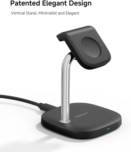 Vista 6 de Base de carga SwanScout para Samsung Galaxy Watch 8/8 Classic/Ultra (2025)/7/Ultra/FE/6/6 Classic/5/5 Pro/4/3/Active 2/Active, SwanScout 505S
