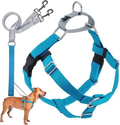 Vista 30 de 2 Hounds Design Freedom - Arnés para perro sin tirones, arnés ajustable y correa, fácil de caminar y control cómodo, se adapta a perros pequeños