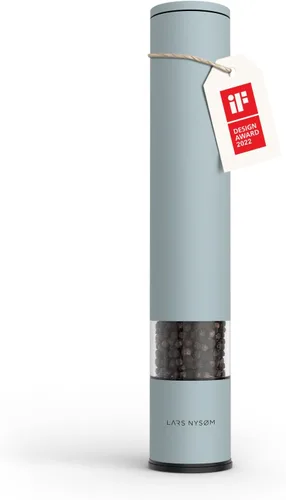 Vista 15 de LARS NYSØM - Molinillo de sal y pimienta de acero inoxidable con molinillo de cerámica ajustable, de diseño