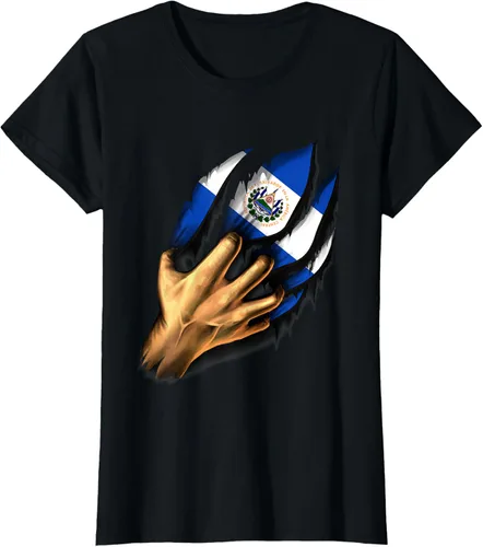 Vista 42 de El salvador bandera camisa salvadoreña en mi
