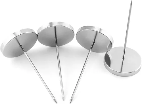 Vista 7 de QWORK Soporte para recibos de escritorio, paquete de 8 unidades de Spike Stick Recibos Check Bill Fork Restaurant Check Husillo, Soporte de papel