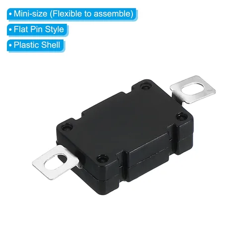 Vista 4 de PATIKIL Interruptor de botón de cierre, 50 piezas KAN-28 pin plano con agujero de encendido/apagado automático AC 250V 1.5A Micro interruptor