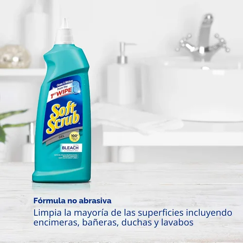 Vista 5 de Soft Scrub Gel con limpiador de lejía, 28.6 onzas (paquete de 6)