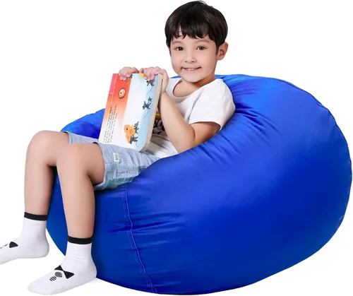 Vista 17 de Lukeight - Puf de almacenamiento de animales de peluche para niños, funda para puf de dinosaurio con cremallera para organizar la habitación