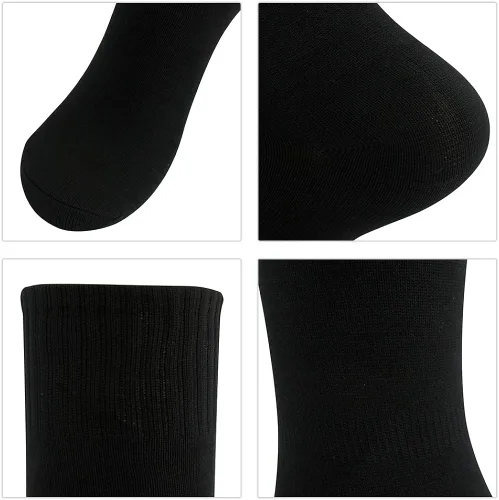 Vista 6 de Three street Calcetines de fútbol para béisbol, sóftbol, unisex hasta la rodilla, calcetines de compresión de tubo deportivo, 2-10 pares