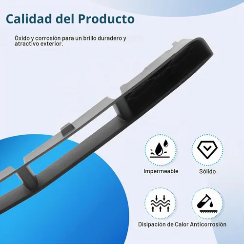 Vista 3 de CarPartsDepot Parachoques delantero inferior parrilla para Ford Mustang GT Negro