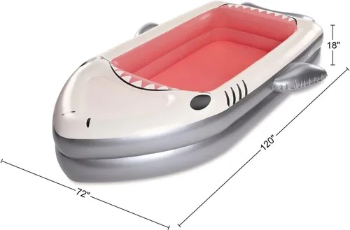 Vista 5 de Funsicle Piscina inflable de mandíbulas grandes de 10 pies de largo