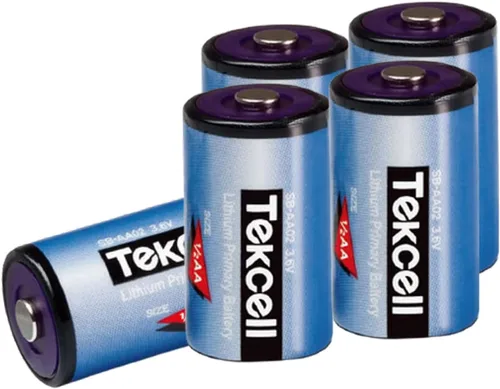 Vista 6 de Paquete de 2 baterías de litio SB-AA02 1/2 AA 3.6v 1200mah para ADT LS14250 PLC batería
