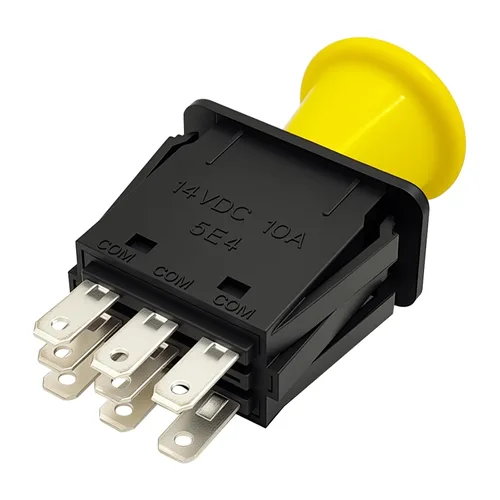 Vista 11 de 4174684 Interruptor de toma de fuerza de embrague de cortacésped, 8 terminales de 10 amperios, apto para cortacésped Dixie Chopper y compatible