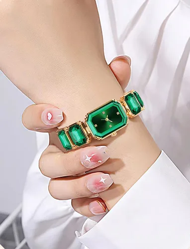 Vista 2 de BESTKANG Reloj de pulsera de cristal de lujo para mujer, reloj impermeable de moda