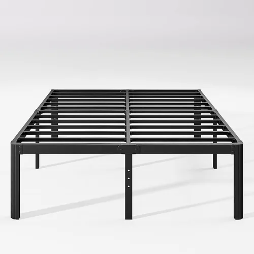 Vista 10 de Hunlostten Base de cama individual resistente de 18 pulgadas, no necesita somier, plataforma de metal con esquinas redondas, fácil montaje, sin