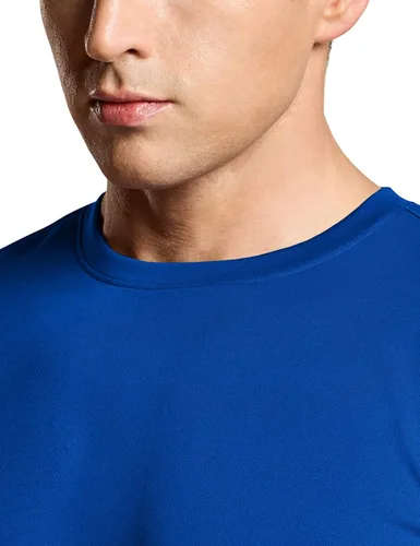 Vista 5 de TSLA Paquete de 1 o 2 camisetas de entrenamiento para hombre, camisetas de manga corta que absorben la humedad, camisetas deportivas de manga corta