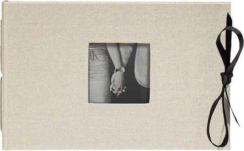 Vista 9 de Kolo Noci - Álbum de fotos pequeño de 4 x 6 pulgadas, con capacidad para 24 fotos, ideal para bodas y libros de bebé, color negro