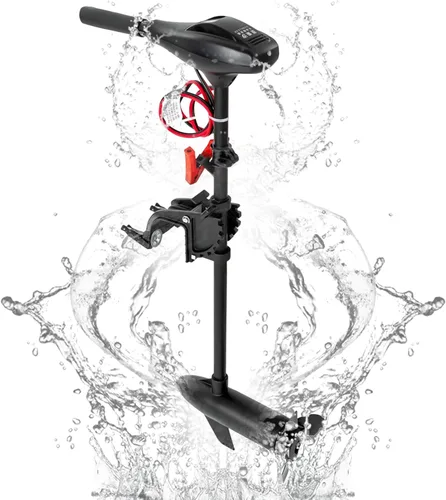 Vista 11 de Motor de arrastre eléctrico de empuje de 40 libras, motores de barco fuera de borda de agua salada, motor de arrastre de serpiente de agua de 12 V