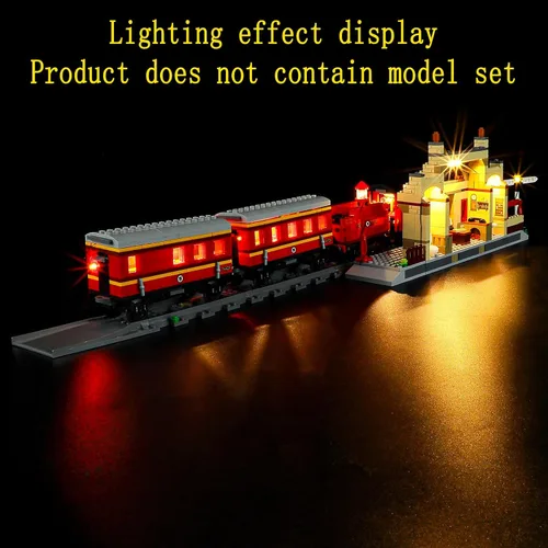 Vista 6 de GEAMENT Kit de luces LED compatible con LEGO Hogwarts Express Train Set con estación Hogsmeade – para 76423 (juego de modelos no incluido)