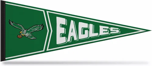 Vista 5 de Rico Industries NFL Retro - Alt 12" x 30" Felt Wall Décor Pennant - Great for Home/Bed Room/Man Cave Décor