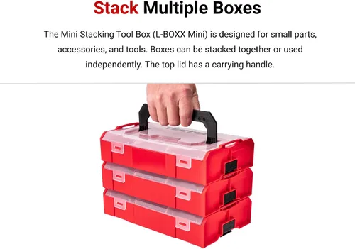 Vista 5 de TEKTON Juego de dados de broca, 44 piezas SHB90700 Hex, Torx, Phillips, Slotted, Square Bits, Mini Stacking Toolbox