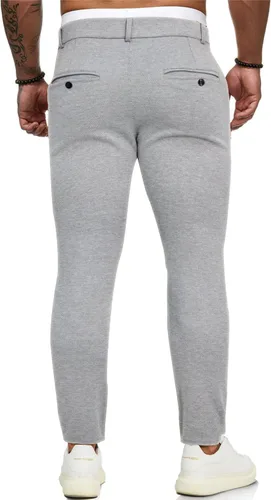Vista 3 de HUNGSON Pantalones de vestir ajustados ajustados para hombre