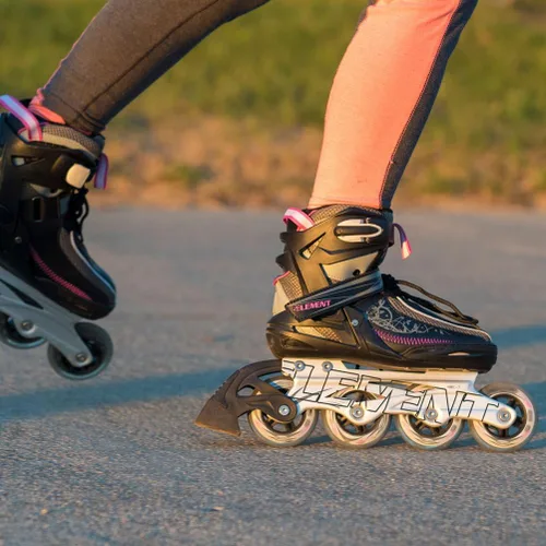 Vista 5 de 5th Element Lynx - Patines en línea para mujer con correa ajustable, ruedas de 3.150 in y bota suave, patines en línea perfectos para Roller Derby