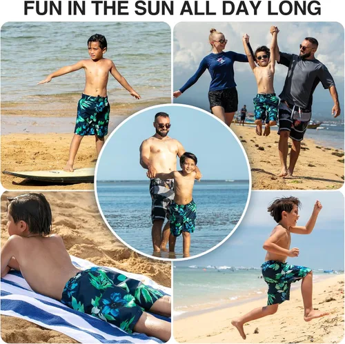 Vista 82 de Kanu Surf Traje de baño Yolo de secado rápido UPF 50+ para niños