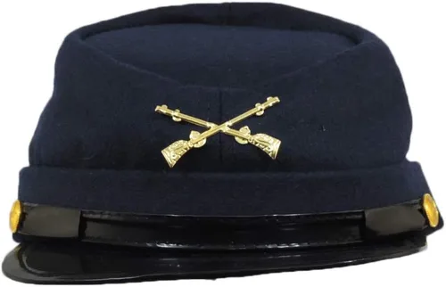 Vista 2 de 100% Lana Civil War Union Kepi Replica Sombrero S/M