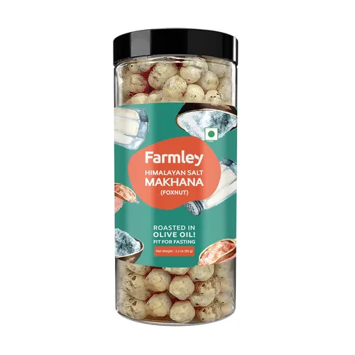 Vista 12 de Farmley Makhana Snacks saludables de proteínas Chips crujientes tostados y saborizados a base de plantas sin gluten (paquete de 1) Fox Nuts