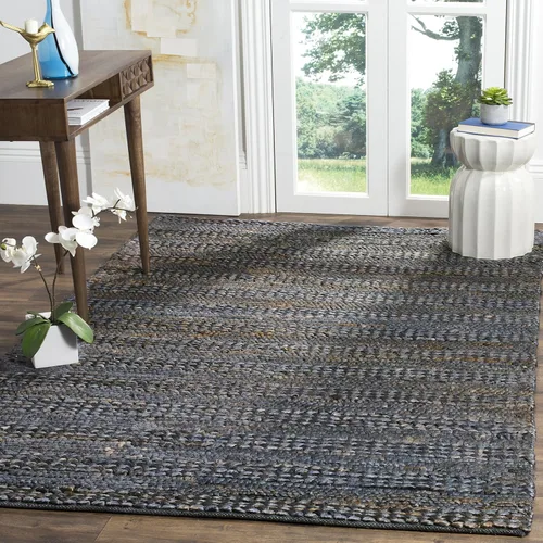 Vista 15 de SAFAVIEH Natural Fiber Collection - Alfombra decorativa de 2 x 3 pies, color lejía, yute hecho a mano, diseño trenzado tejido, ideal para entrada