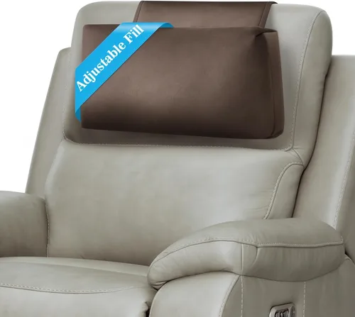 Vista 19 de Almohada para Reposacabezas de Sillón Reclinable, Almohada de Soporte Ajustable y Cómoda para Cuello y Cabeza, Reposacabezas de Terciopelo Suave