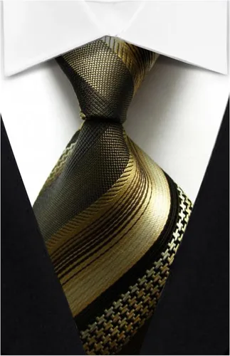 Vista 5 de Lot - 10 corbatas para hombre, 100% seda, tejido delgado, jacquard, corbatas clásicas