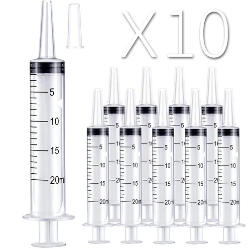 Vista 12 de Paquete de 10 jeringas de plástico de 0.03 fl oz, individuales, para medición en laboratorios científicos, de líquidos, alimentar a mascotas