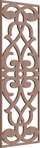 Vista 70 de 9 3/8"W x 24 3/8"H x 1/4"T Bellaire Decorativos Paneles de pared de madera calado, abedul