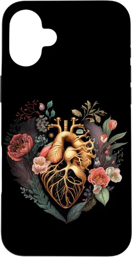 Vista 23 de Anatomical Heart and Flowers for Your Love Case for iPhone 17