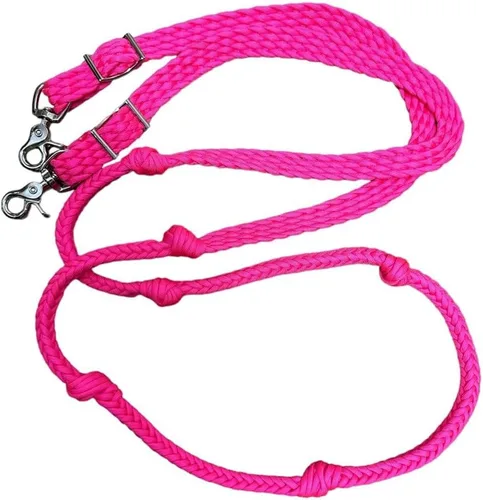 Vista 9 de rosado, (Barrel Reins Horse Tack Neon Hot Pink)