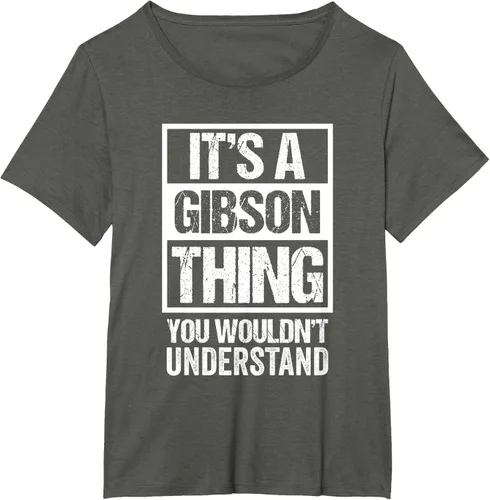 Vista 93 de It's A Gibson Thing You would Not Understand - Camiseta con nombre familiar, Negro, S