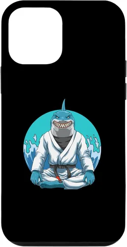 Vista 16 de iPhone 12 Pro Max Jiu Jitsu Shark con Gi - Estuche de agarre y judo