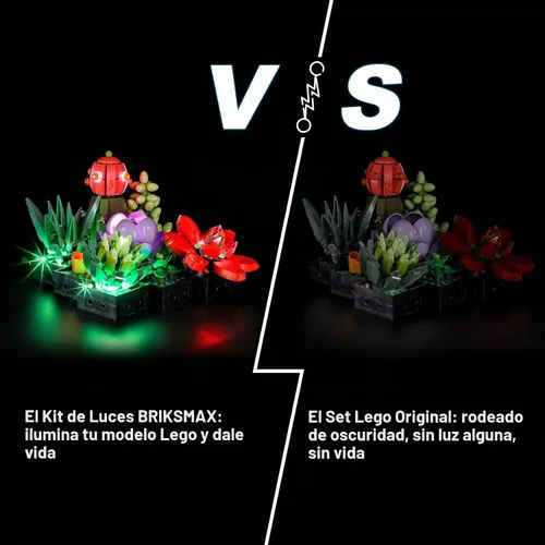 Vista 5 de BRIKSMAX Kit de iluminación LED para LEGO-10309 Suculentas (no incluye el set de Lego) - Compatible con modelo de bloques de construcción Lego