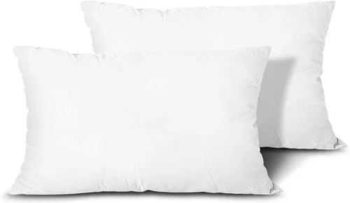 Vista 8 de raajsee Juego de 2 rellenos de almohada de 12 x 20 pulgadas, almohadas alternativas suaves y esponjosas para sofá, formas de almohada de 12 x 20