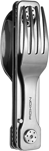 Vista 3 de Roxon C1 3 en 1 Utensilios de Camping Vajilla Desmontable Cuchillo Cuchara Tenedor para Camping al Aire Libre y Senderismo Magnetic Folding