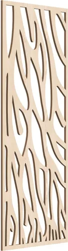Vista 60 de 9 3/8"W x 24 3/8"H x 1/4"T Bristol Decorativos Paneles de Pared de Madera Calado, Cereza