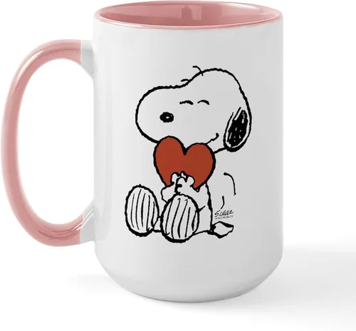Vista 180 de CafePress SNOOPY Joe Cool - Taza de café de cerámica (15.0 fl oz)