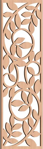 Vista 135 de 9 3/8"W x 24 3/8"H x 1/4"T Utica Decorativo Fretwork Madera Paneles de Pared, Abedul