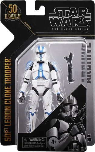 Vista 2 de STAR WARS The Black Series Archive Collection 501st Legion Clone Trooper The Clone Wars Lucasfilm Figura de acción del 50 aniversario F1911