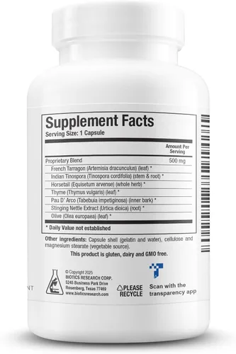 Vista 3 de Biotics investigación, fc-cidal 100 ccapsules