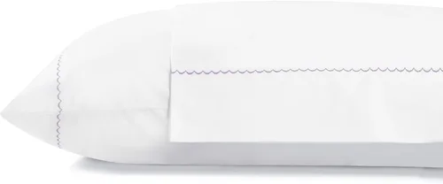 Vista 31 de Fundas de almohada 100% algodón percal con encaje fluer tamaño Queen/estándar, color blanco, 2 piezas de fundas de almohada, ropa de cama fuerte