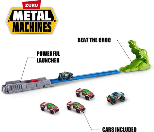 Vista 5 de ZURU 6718 Metal Machines Croc Attack Playset