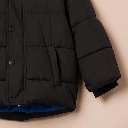 Vista 3 de Tienda Essentials - Chaqueta abullonada resistente con capucha para niño