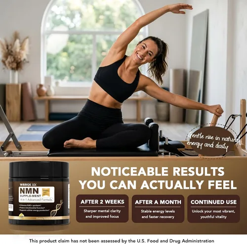 Vista 7 de NMN Supplements 1000mg Pure Organic – NMNH, alternativa NAD+ y suplemento NAD, Resveratrol 1000mg orgánico, suplemento de resveratrol NAD, TMG